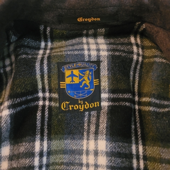 Croydon Vintage Tweed Men's Duffle Mid Length Coat L - Picture 9 of 9